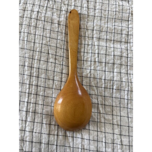 Hand Painted Wooden Spoon Eastern Europe Folk Art Design Decoration Vintage - Picture 5 of 6